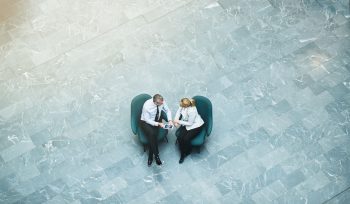 decorative image of people discussing